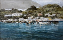 XX secolo</br> Casamicciola</br> Olio su tavola (cm 19 x 29)