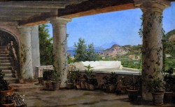 Napoli 1864 – 1920</br> Orizzonti ad Ischia, 1901</br> Olio su tela (cm 40 x 60)