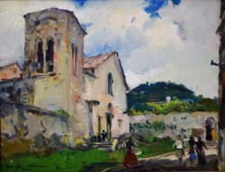 XIX secolo</br> Chiesa a Ravello</br>
Olio su tela (cm 40 x 30)