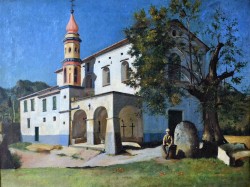 XIX secolo</br> Chiesa di San Cesareo in Cava, 1868 </br> Olio su tela (cm 36 x 48)