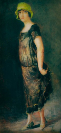 Maratea 1878 – Napoli 1955 </br>Prove allo specchio, 1922</br> Olio su tela (cm 29 x 63)