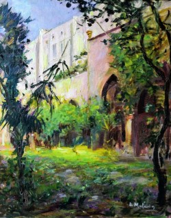 Napoli 1888 – 1979 </br> La Certosa di Capri, 1930</br> Olio su tela (cm 40 x 50)