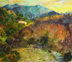 Napoli 1910-1970</br> Tramonto</br> Olio su tela (cm 60 x 70)