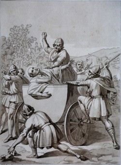 Roma 1813 – 1873 </br>Il martirio di San Gerardo, Parigi 1920</br> Stampa (mm 165 x 210)