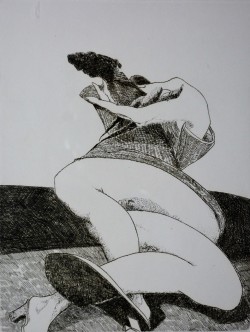 Tripoli 1937 </br>L’intreccio </br>Disegno su carta (mm 375 x 300) 52/90