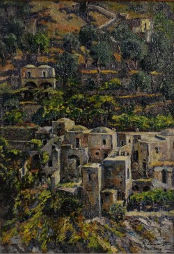 Germania 1888 – 1958</br> Positano, 1931</br> Olio su tavola (cm 20 x 30)