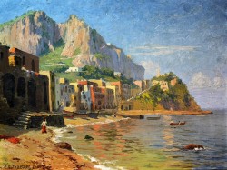XX secolo</br> Marina Grande, 1911</br> Olio su tela (cm 49,5 x 66,5)