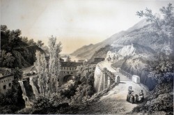 Stoccolma 1804 – Parigi 1870 </br>Vietri, Golfo di Salerno</br> Litografia (cm 30 x 20)