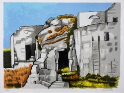 Matera 1932 – 1996</br> I Sassi di Matera, 1974 </br>Litografia (mm 450 x 550)