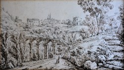 1788 – 1850 </br>Il ponte di Cava</br> Disegno (mm 290 x 170)