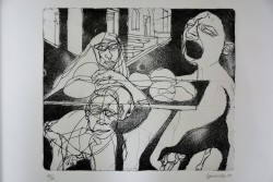 Matera 1932 – 1996</br> Urlo nei Sassi, 1965 </br>Incisione n. 22/60 (mm 400 x 550)