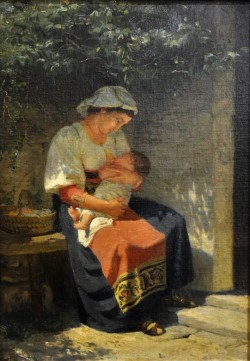 Moliterno 1834 – Napoli 1917 </br> L’ora dell’amore</br> Olio su tavola (cm 34 x 49)