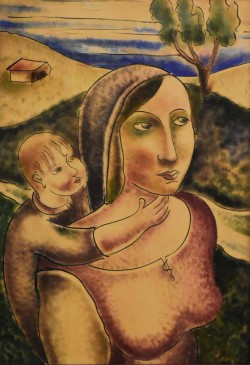 Monaco di Baviera 1889 – Berlino 1938 </br>Le vite perdute</br> Tecnica mista su carta (mm 600 x 430)