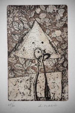 Calvello 1933 – Potenza 2018 </br>Giardino di pietra, 1976</br> Incisione (mm 500 x 350)