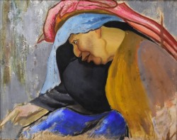 Muro Lucano 1877 – New York 1946 </br> Donna lucana </br> Olio su tela (cm 65 x 80)