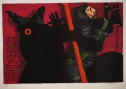 Forenza 1933 – Orbetello 1998 </br>da “Il Macchiavello”, 1969 </br> Litografia (mm 500 x 700)