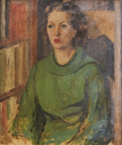 Londra 1898 – Trieste 1948 </br>La gabbia, 1935</br> Olio su tela (cm 70 x 60)