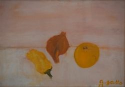 Salerno 1909 – Orbetello 1976 </br>Natura morta </br> Natura morta
Olio su tela (cm 36 x 48)