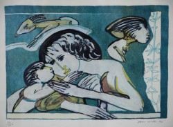 Roma 1918 – Lido La Spina 1996 </br>Maternità</br> Serigrafia 74/300 (cm 25 x 35)