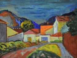 Massa 1907 – Pistoia 1996 </br>L’ora della sera, 1947</br> Olio su compensato (cm 55 x 70)