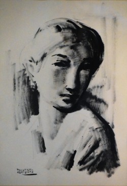 Potenza 1907 – Cortina d’Ampezzo 1994 </br>Taglio laterale</br> Tecnica mista (mm 500 x 350)