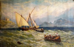 XVIII secolo</br> Burrasca a Capri</br> Cromolitografia (cm 45 x 70)