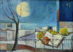 XX secolo </br>Frutti di luna</br> Olio su tela (cm 50 x 70)