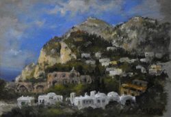 </br>Settembre a Capri</br> Olio su tavoletta (cm 24 x 33)