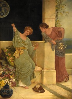 XX secolo </br>Prime vanità</br> Olio su tela (cm 50 x 36)