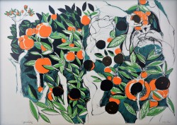 Matera 1932 – 1996</br> Giardino a Matera, 1971</br> Litografia (mm 500 x 700)