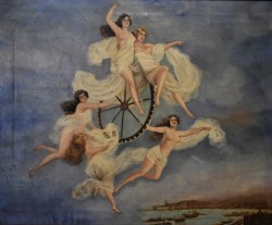 XX secolo </br>Le divine tentazioni</br> Olio su tela (cm 56 x 68)