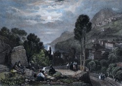 Londra 1798 – 1863 </br>Notturno</br> Incisione di S. Fisher (mm 150 x 110)