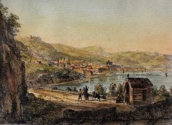 Napoli 1806 – 1876 </br>Salerno da Vietri</br> Acquaforte (mm 80 x 110)