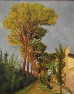 XX secolo </br>Ai 4 pini</br> Olio su tela (cm 80 x 65)