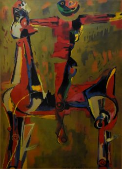 Pistoia 1901 – Viareggio 1980 </br>L’urlo</br> Litografia (mm 850 x 600)