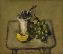 Dutch 1898 – 1994 </br>Natura morta, 1983</br> Olio su cartone (cm 34 x 30)