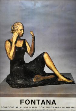 Rosario 1899 – Comabbio 1968</br> </br>Locandina realizzata per la donazione al Museo di Arte Contemporanea di Milano 1978-1979 (cm 48 x 69)