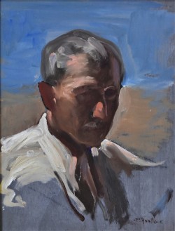 Salerno 1899 – 1953 </br>Taglio di sole</br> Olio su tavoletta (cm 28,5 x 21,5)