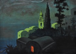 XX Secolo</br> Notturno a Positano</br> Olio su tela (cm 50 x 70)