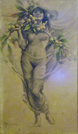 Venosa 1863 – Roma 1943</br> Sfrontata giovinezza</br> Tecnica mista su carta (mm 1530 x 940)