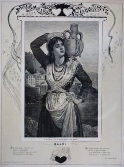XIX secolo </br>Donna di Amalfi</br> Stampa (mm 250 x 340)