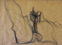 Melfi 1957 – Roma 2004 </br>Senza titolo</br> Matite e pastelli su carta (mm 370 x 500)