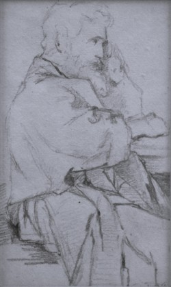 Moliterno 1834 – Napoli 1917 </br>Pensiero</br> Matita su carta (mm 125 x 75)