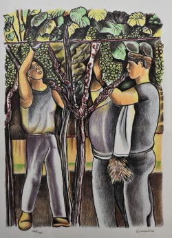 Matera 1932 – 1996 </br>Festa dell’Unità, 1993 </br> 5 Litografie a colori (1 di 5) mm 700 x 500 numerate da 1 a 250
Testo di Massimo D’Alema