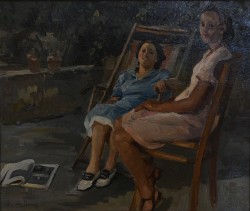 Barletta 1893 – Milano 1955 </br>Grand Hotel</br> Olio su compensato (cm 28 x 34)