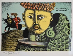 Forenza 1933 – Orbetello 1998 </br>I due cavalieri</br> Litografia (mm 500 x 700) 37/60