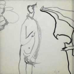 Castiglione del Lago 1941 </br>Rilettura</br> Tecnica mista (mm 285 x 285)