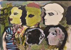 Matera 1932 – 1996 </br>Sequenze perdute, 1968</br> Tecnica mista applicata su carta (mm 500 x 700)