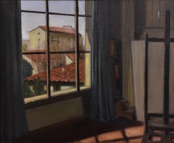 Firenze </br>La finestra, 1953 </br> Olio su tela (cm 49 x 49,5)