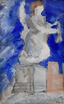 Salerno 1909 – Orbetello 1976 </br>Monumento, 1942</br> Tempera (mm 220 x 150)